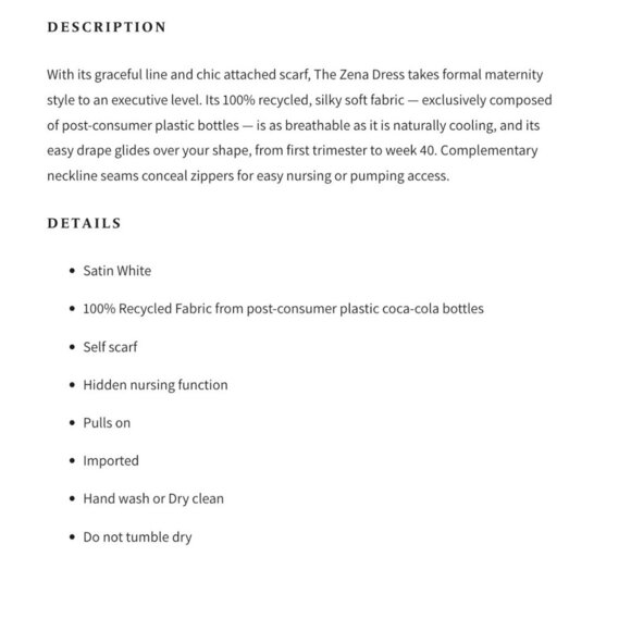 Emilia George Zena Maternity Dress - Picture 8 of 8